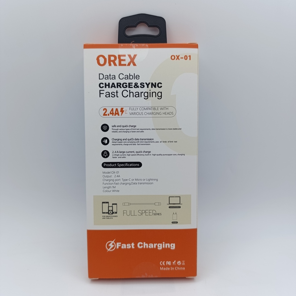 کێبل Type-C Cable OREX OX-01 (1M) - HER