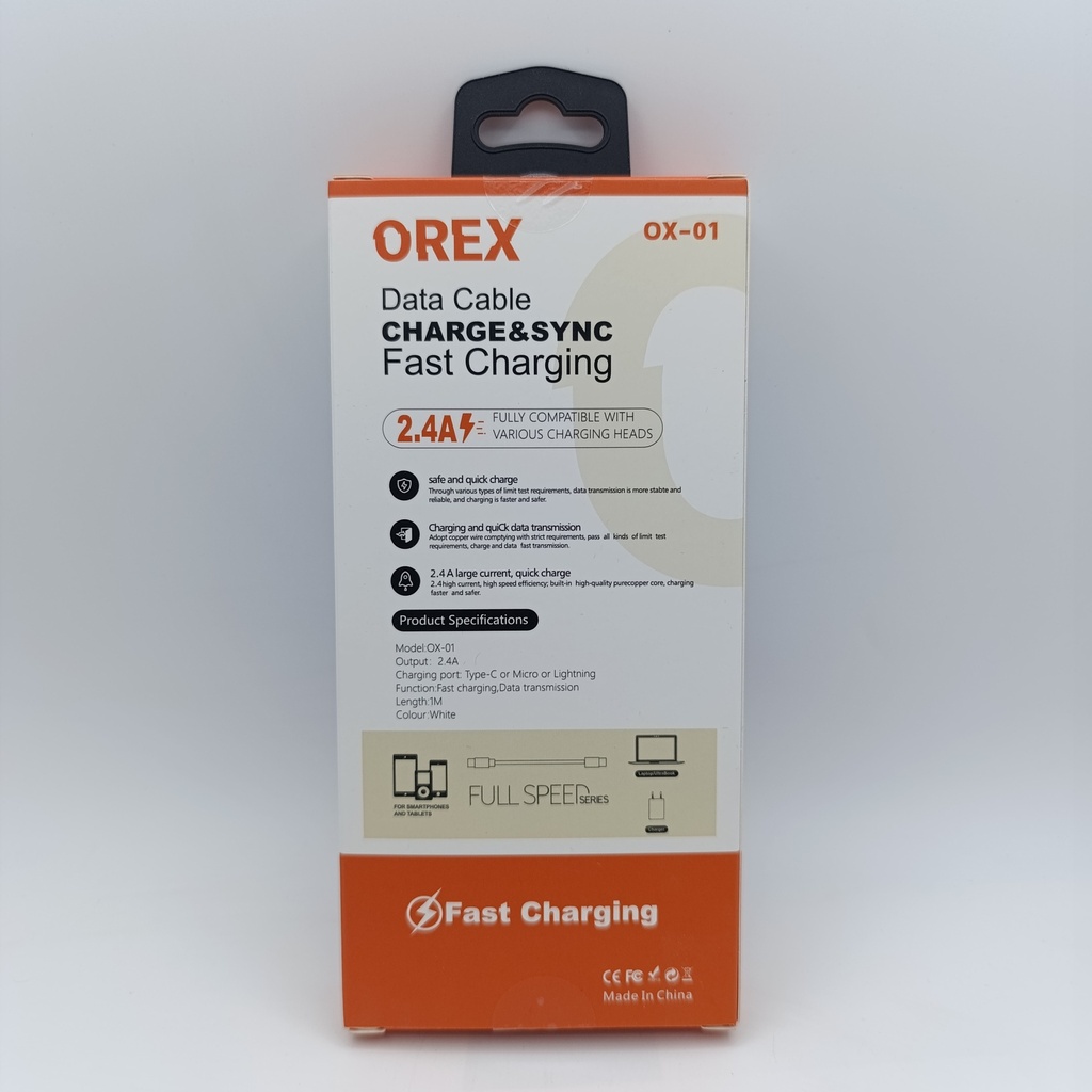 کێبلی ئایفۆن Lightning OREX OX-01 (1M) - HER