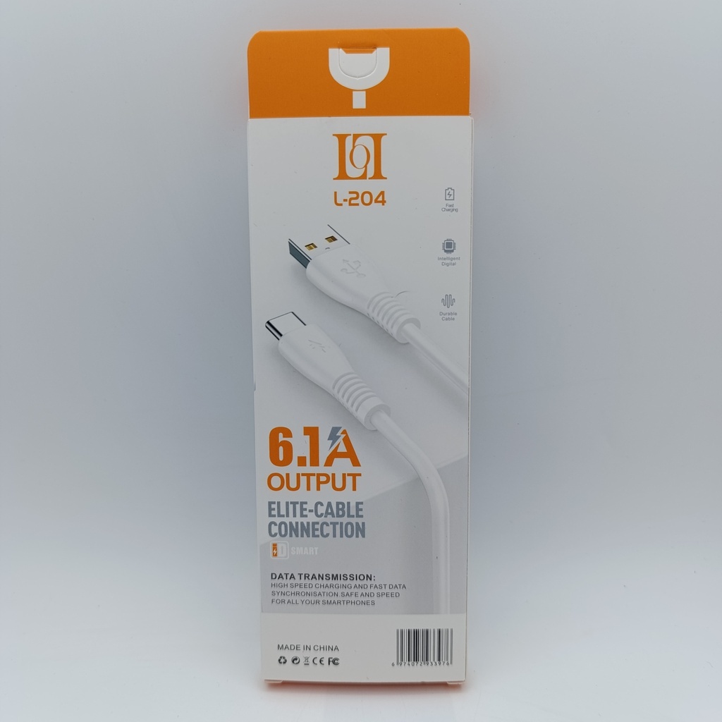 کێبل تایپ سی Type-C L-204 (1M) - HER