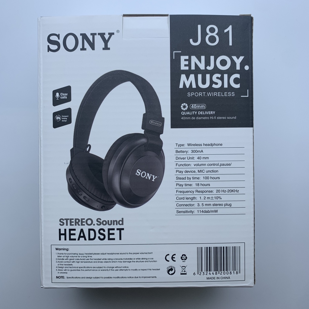 هێدسێت بلوتوز Wireless Headset SONY J81 - HER