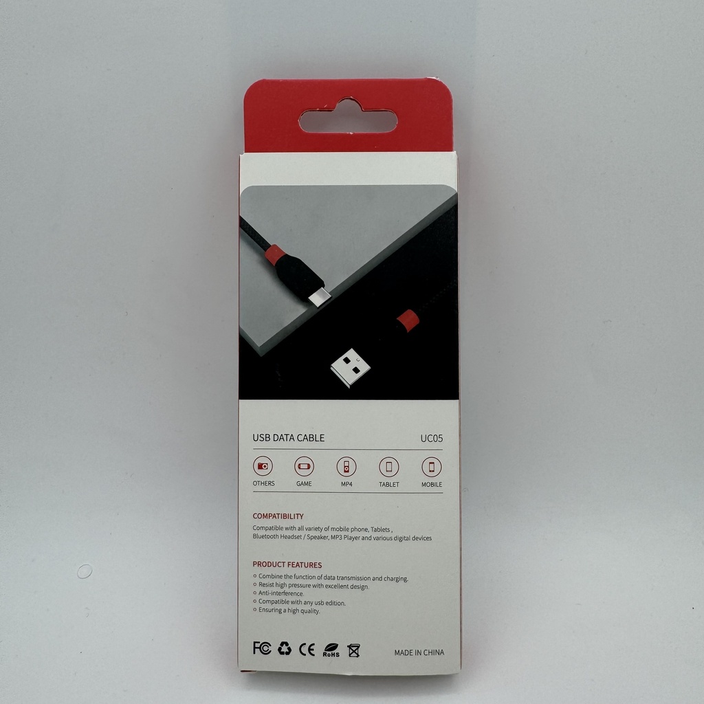 کێبل تایپ سی AKEKIO UC05 TYPE-C (1m) - SRU