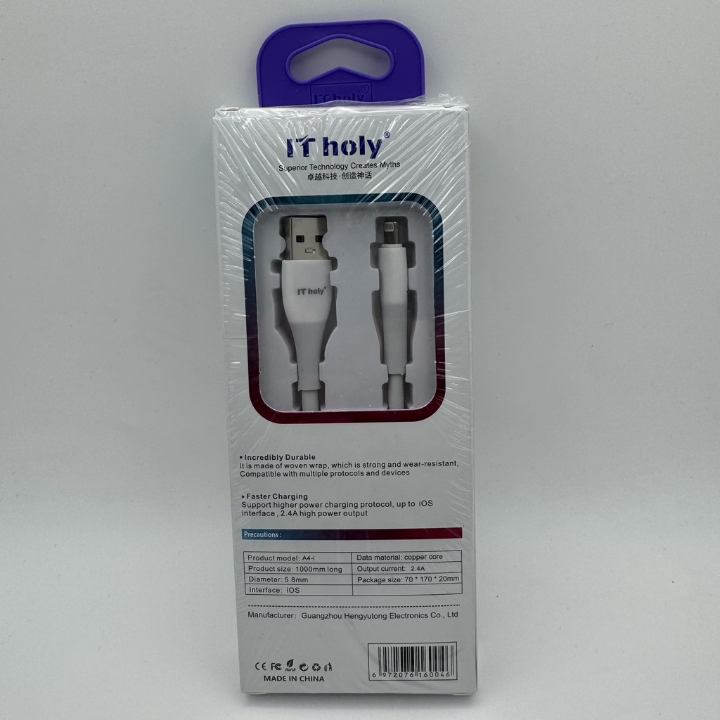 کێبل ئایفۆن IT holy Lightning Cable A4-I - SRU