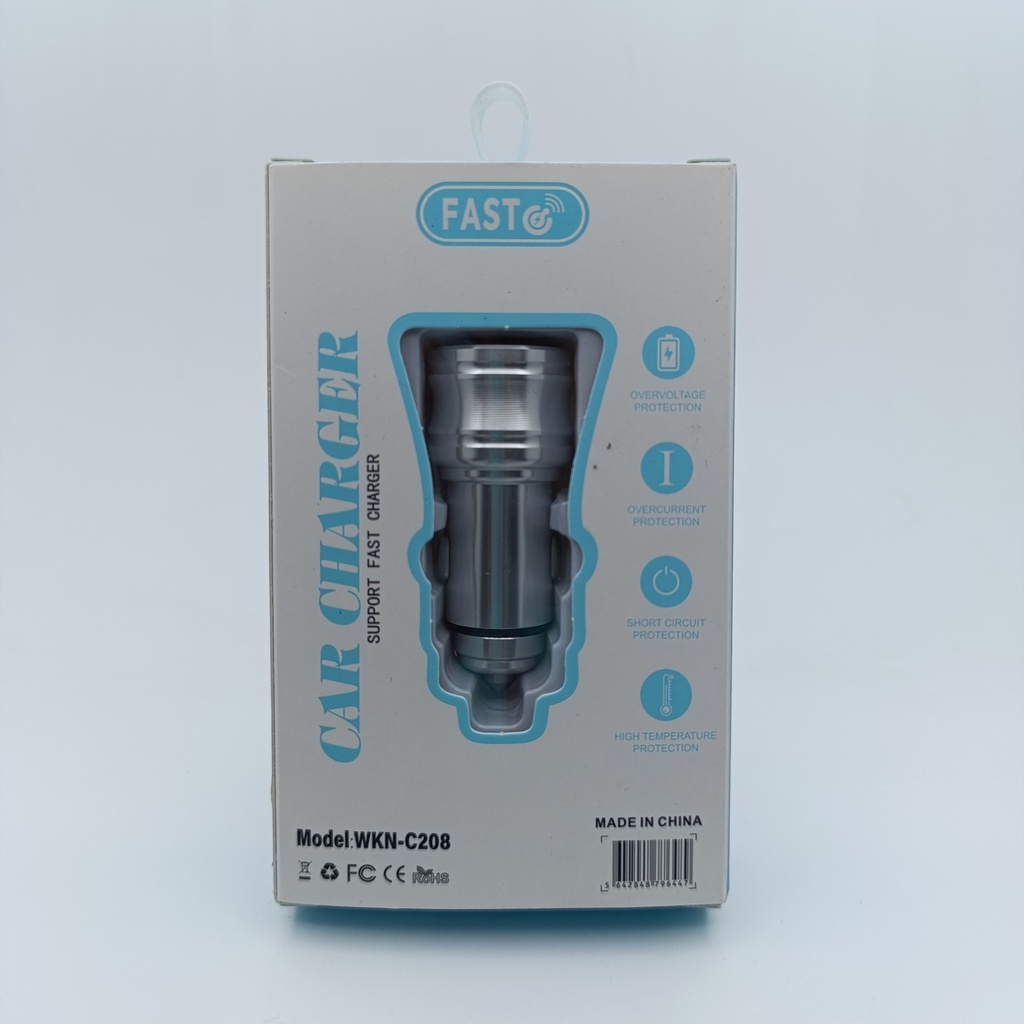 کەلە شحنی سەیارە Fast WKN-C208 USB and PD Car Charger 48W - MUH