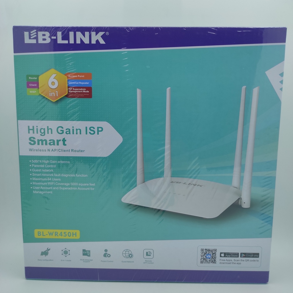 ڕاوتەری ئینتەرنێت LB-LINK  BL-WR450H Router 