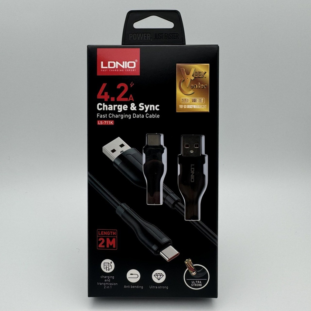 کێبل Type-C Cable (2m) LDNIO LS-711K 