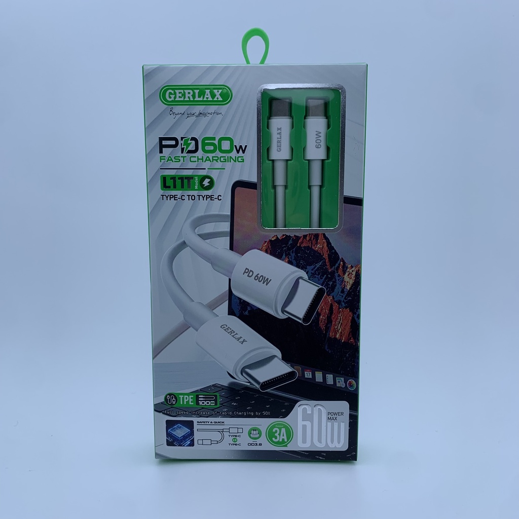 کێبل GERLAX L11T Type-C To Type-C (1M)