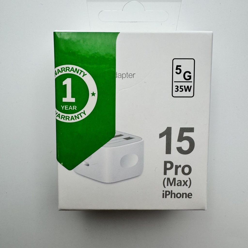 کەلە شەحنی ئایفۆن Apple 35W IPhone 15 Pro Max 