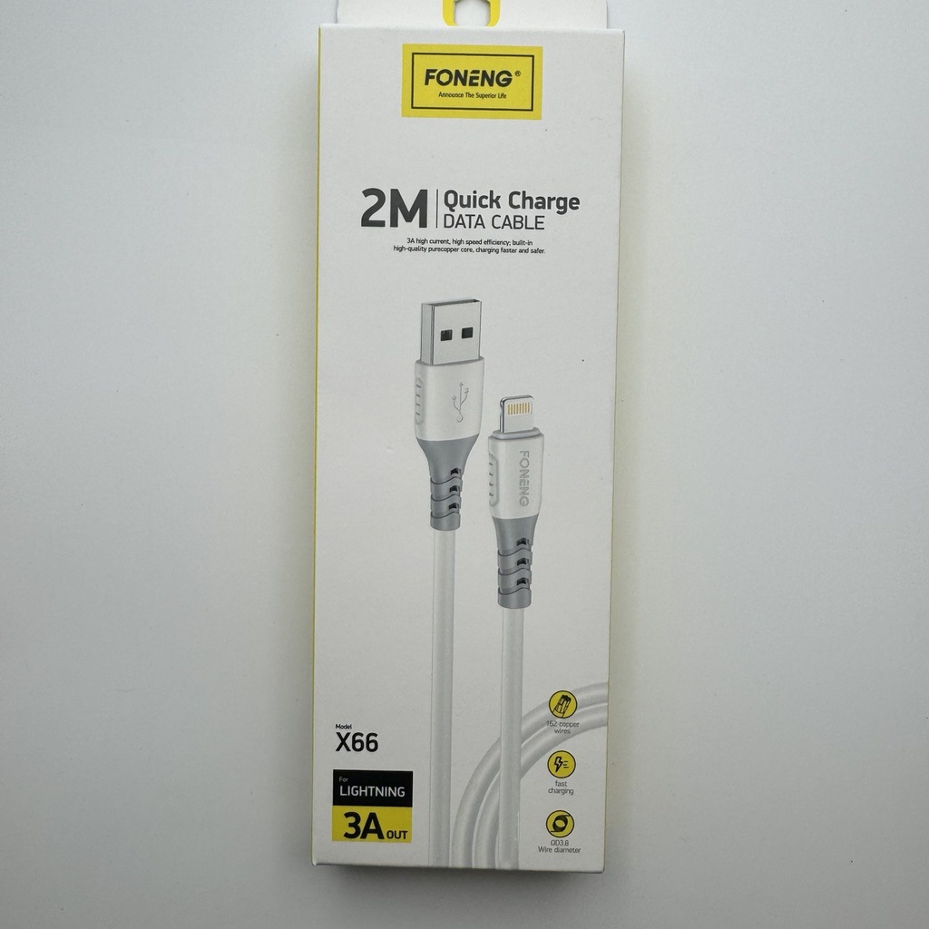 کێبڵی ئایفۆن Lightning Cable (2m) FONENG X66 