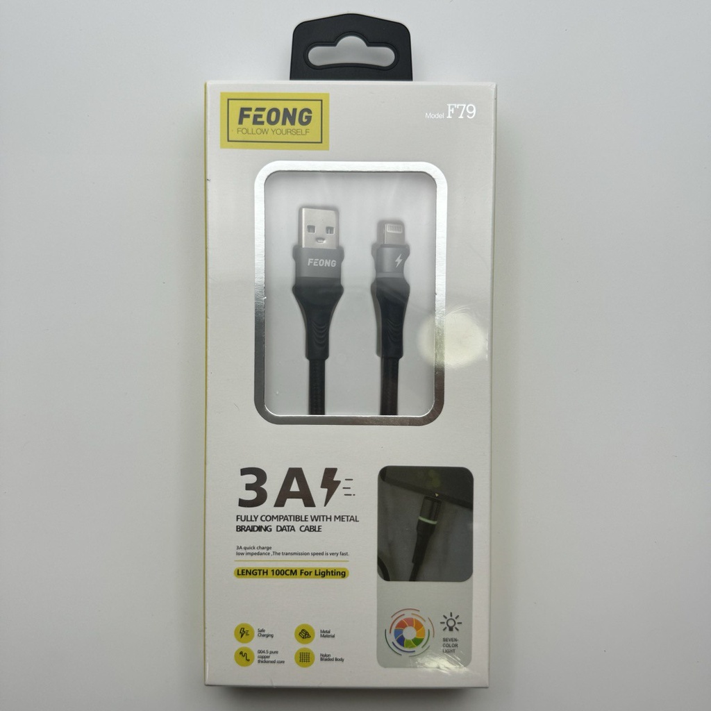 کێبڵی ئایفۆن Lightning Cable (1m) FEONG F79 