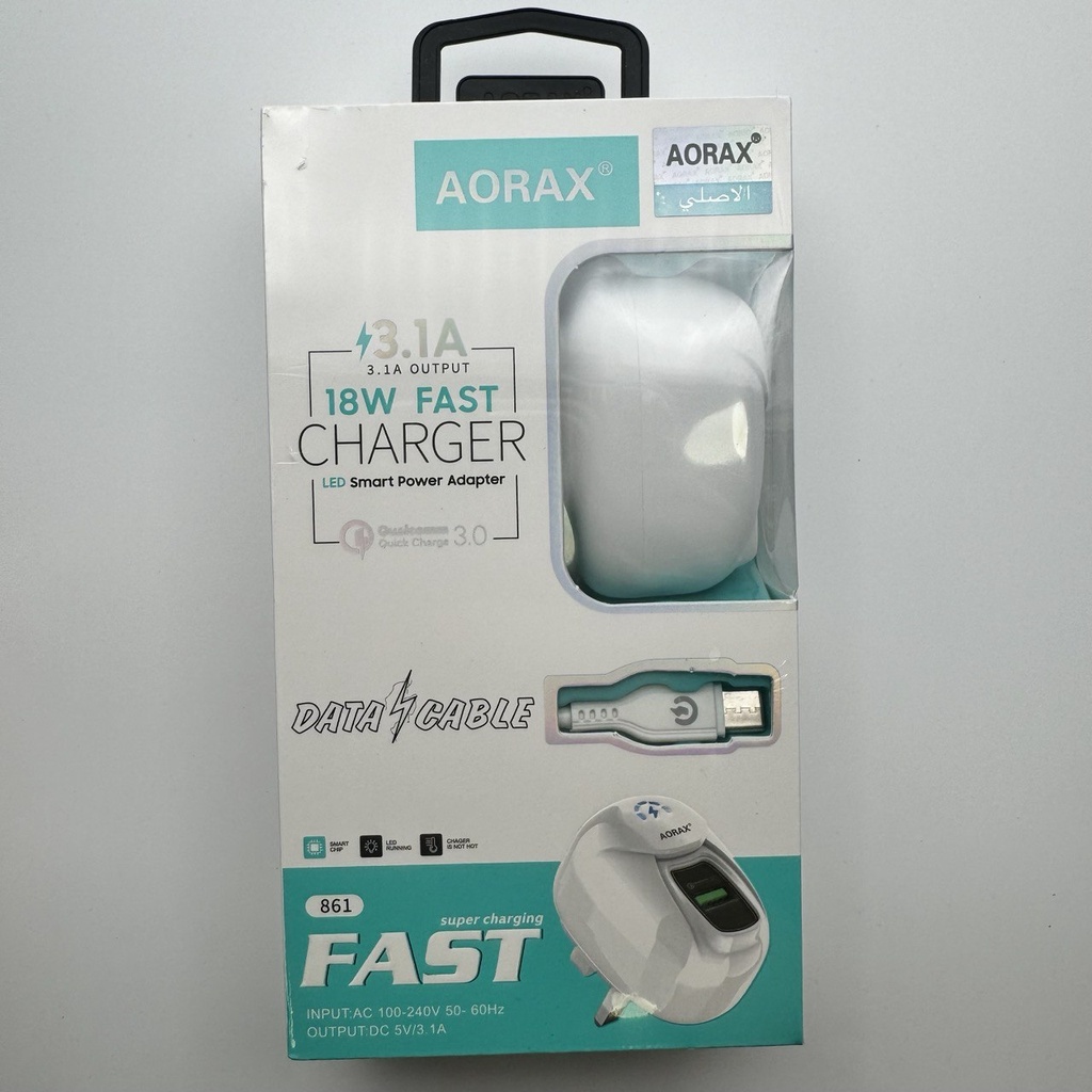 شەحنی کامل گالاکسی Micro 18W Charger AORAX 861 