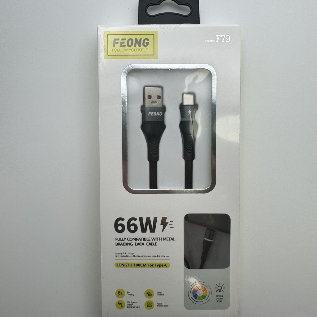 کێبڵی تایپ سی Type-C Cable (1m) FEONG F79 