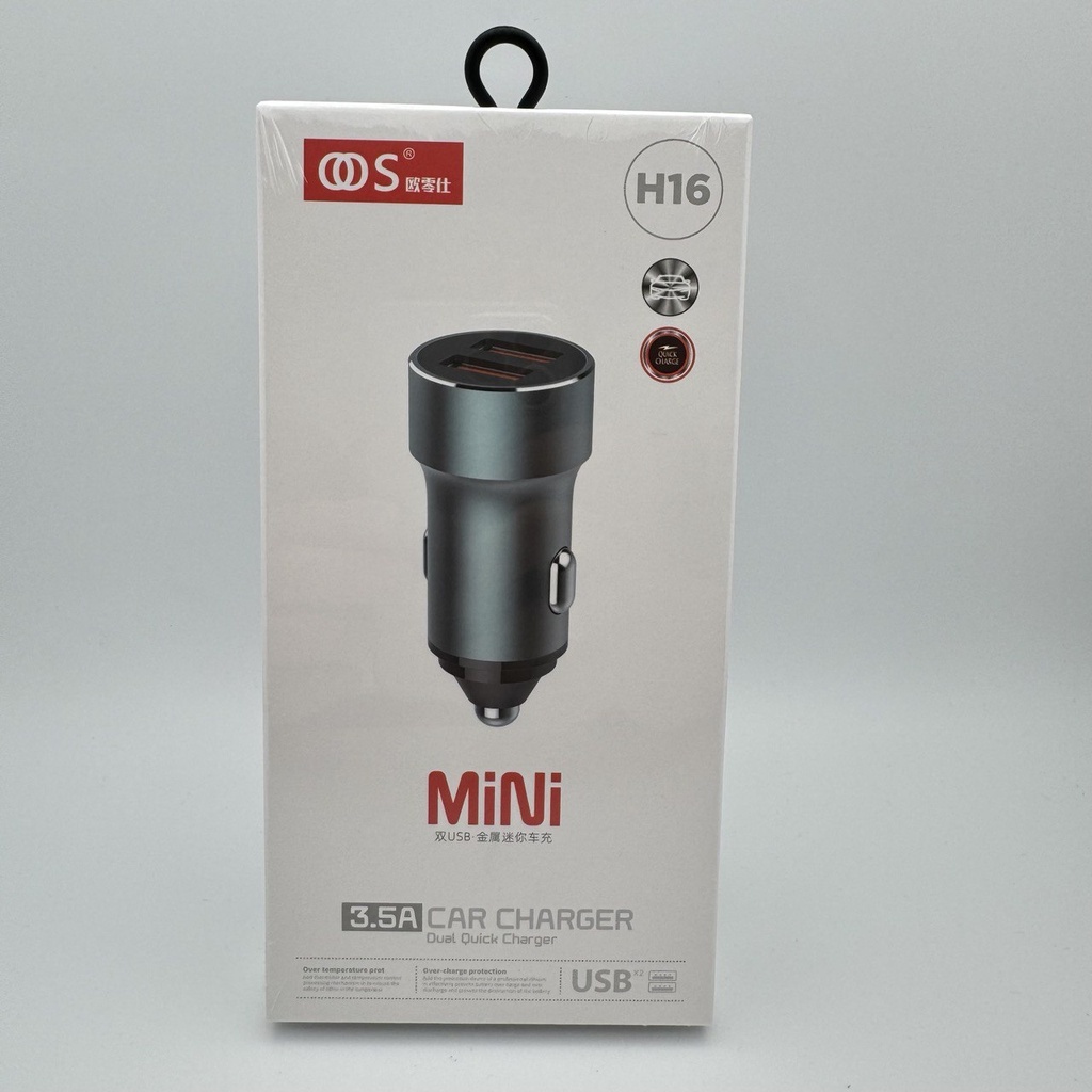 کەلە شەحنی سەیارە - OOS H16 Dual Charger USB 