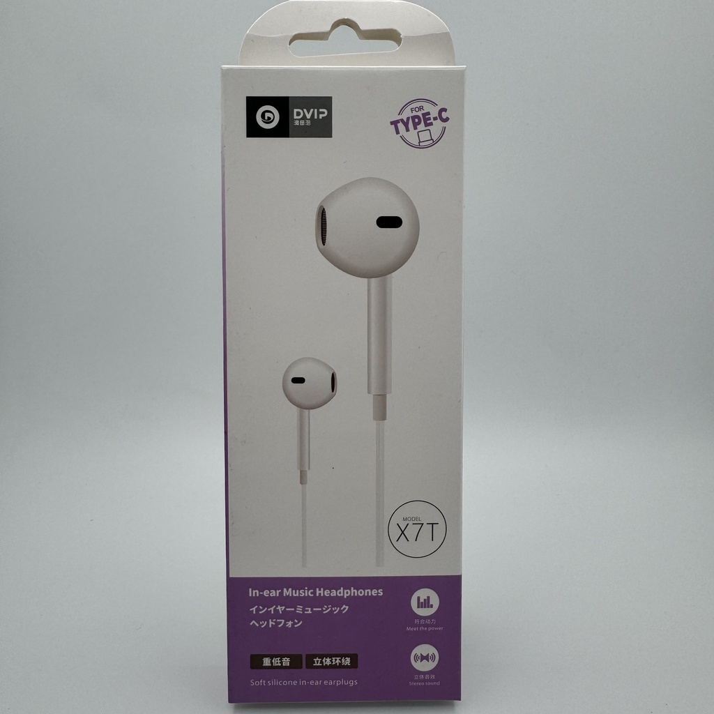 هێدفۆنی کێبل تایپ سی DVIP X7T Type-C Headphone 