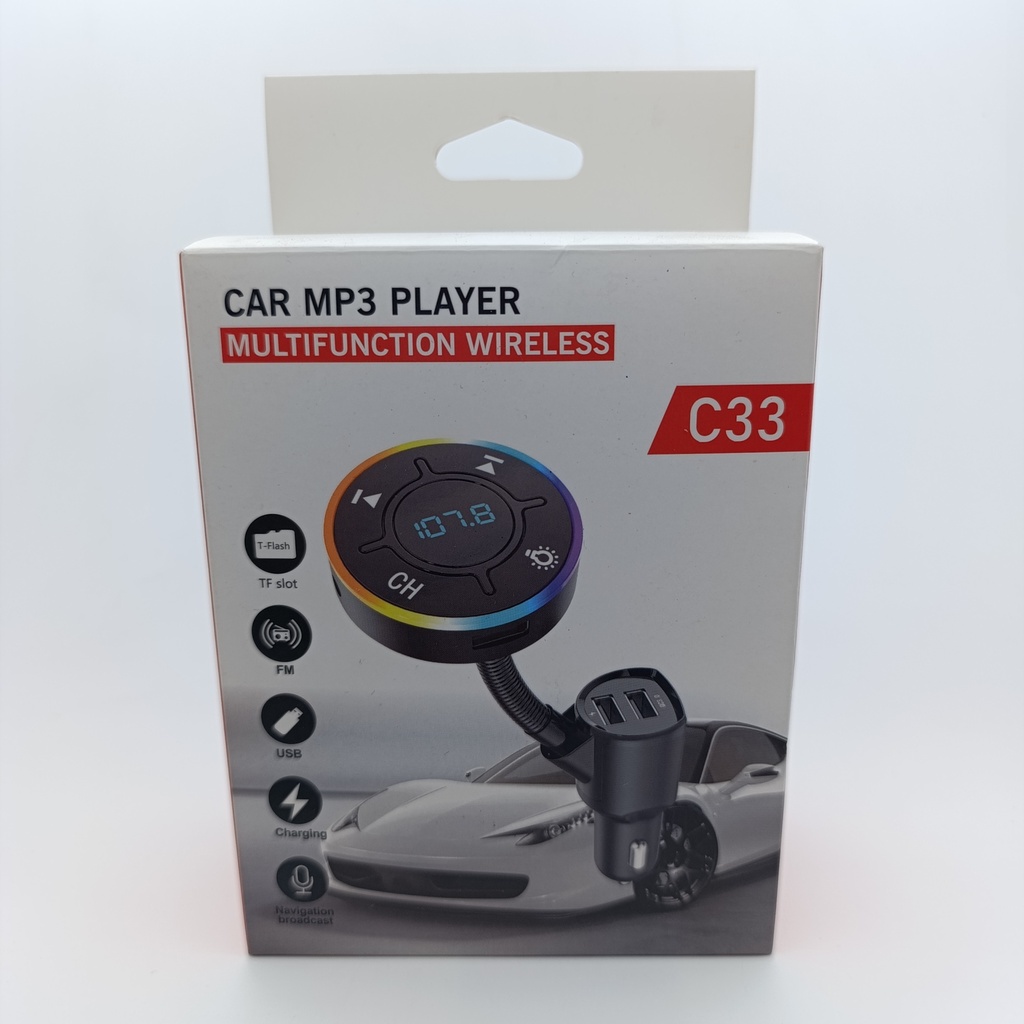 بلوتوزی سەیارە  C33 Car MP3 Player -SAN