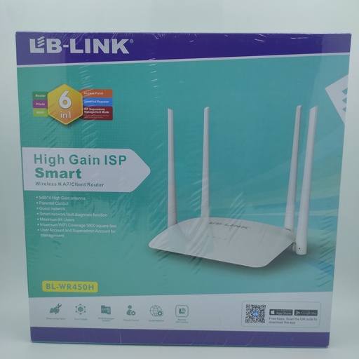 [297] ڕاوتەری ئینتەرنێت LB-LINK  BL-WR450H Router 