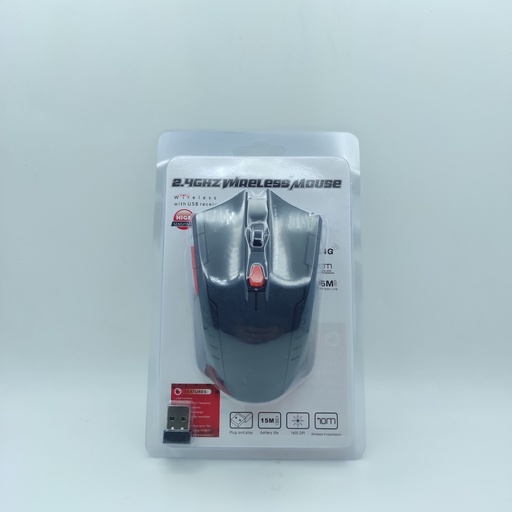 [400] ماوسی بێ کێبل Wireless Mouse 2.4GHZ Black 