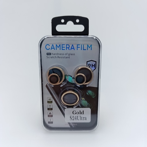 [24] درعی کامیرە Camera Film Protector Samsung Galaxy S24 Ultra Gold 