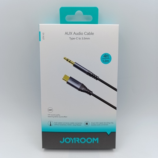 [169] ئۆکسی تایپ سی Type-C AUX Audio Cable (1.2m) JOYROOM SY-A07 