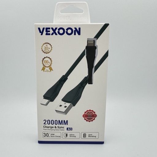 [113] کێبل VEXOON A3 USB To Lightning (2m) - SAN
