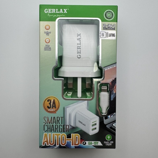 [308] شەحنی کاملی ئایفۆن 2 USB Lightning Charger GERLAX GA-19Y 