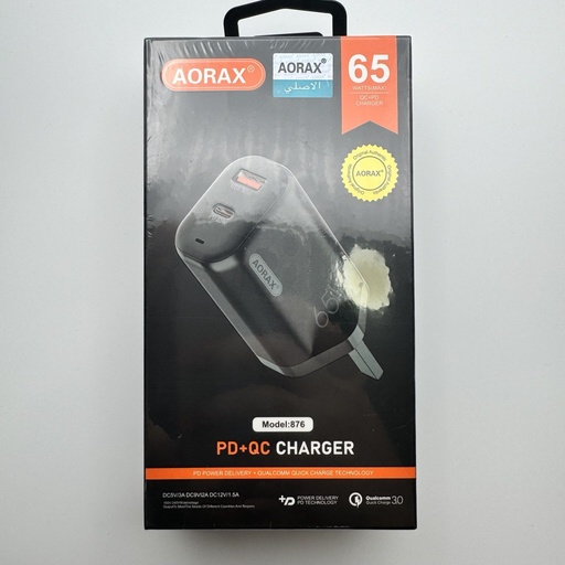 [389] کەلە شەحن PD+QC Charger AORAX 876 